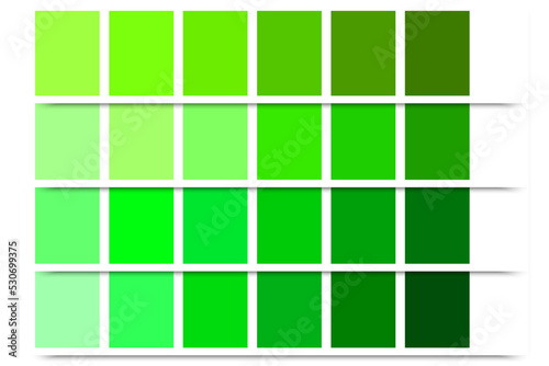 green palette. Colorful bright neon template. Vector illustration. Stock image.