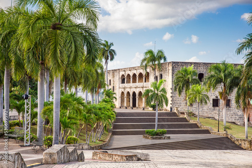 Alcazar de Colon, Diego Columbus residence situated in Spanish Square. Colonial Zone of the city, declared. Santo Domingo, Dominican Republic. photo