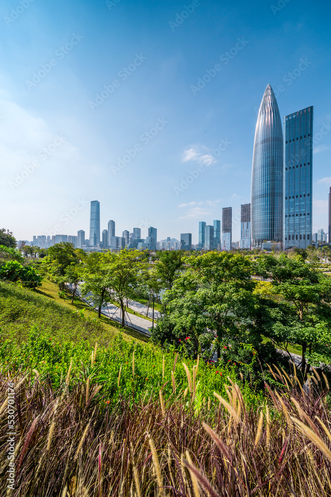 Fototapeta premium Shenzhen skyline buildings China