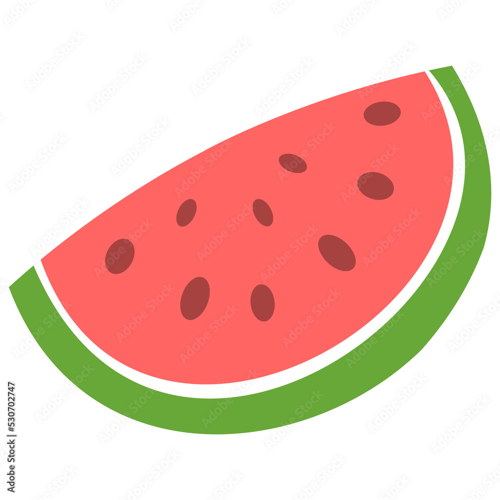 Fruit cartoon halved watermelon Fruit cartoon halved watermelon