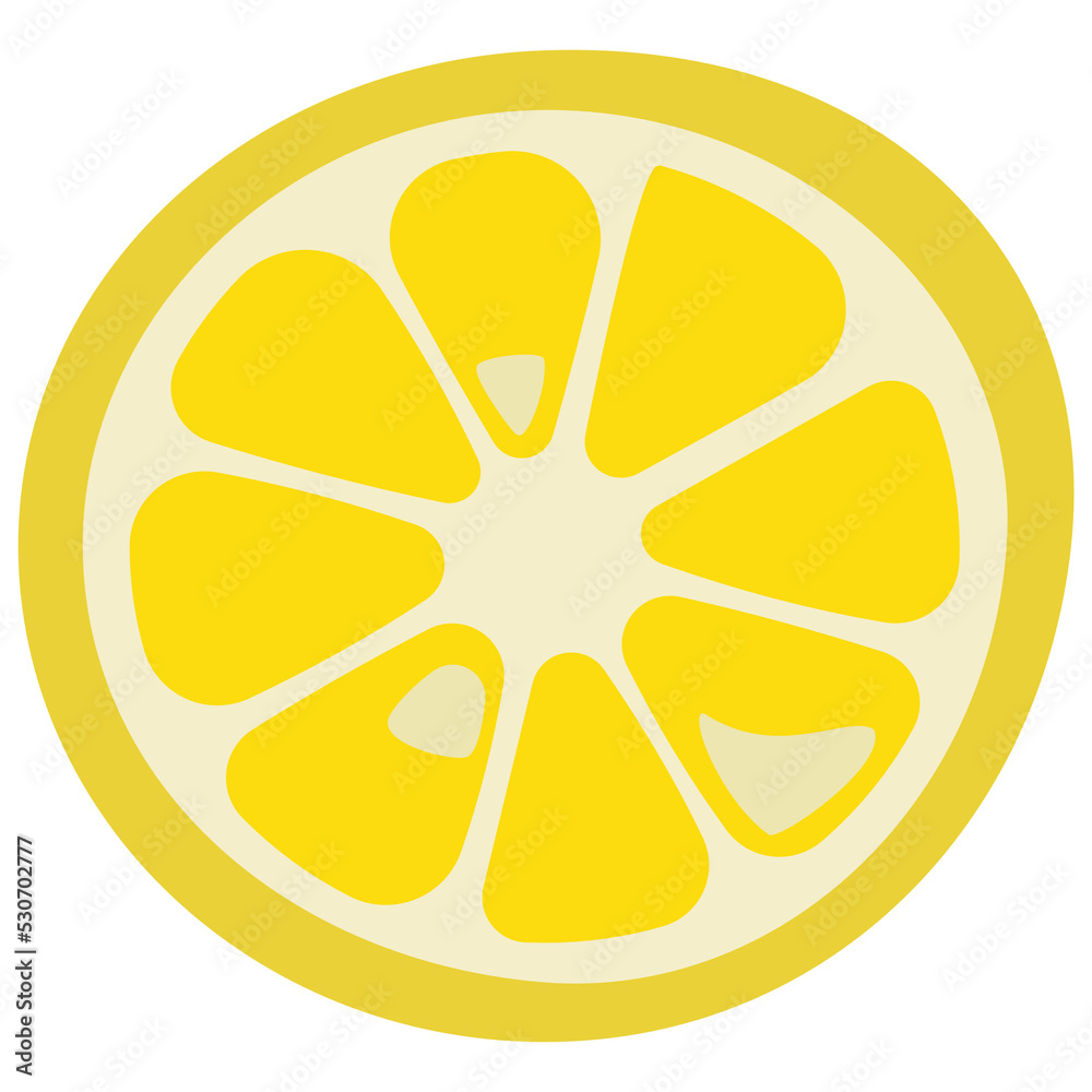 Fruit cartoon halved lemon Fruit cartoon halved lemon