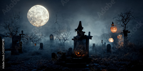 Slika na platnu Halloween day eyes of Jack O' Lanterns trick or treating Samhain All Hallows' Ev