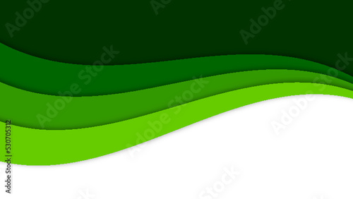 Abstract green wave vector background