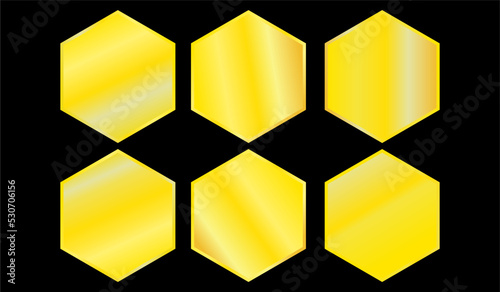 SIMPLE GOLDEN STYLE HEXIN. SUITABLE FOR LOGO  BACKGROUND  BANNER AND OTHER PROMOTIONAL TOOLS