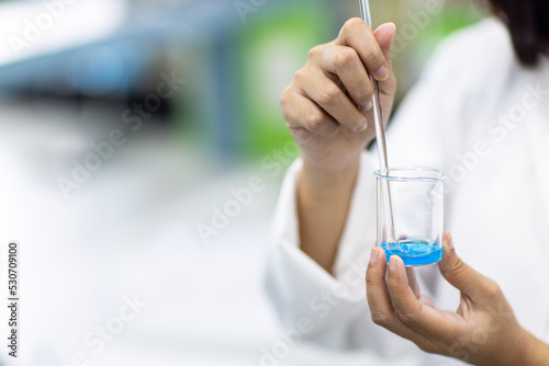 Scientist working and product creation experiment in the laboratory.