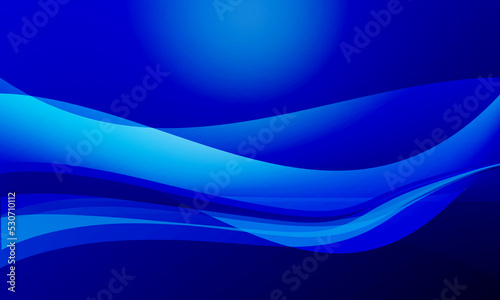 blue wave curve lines abstract background