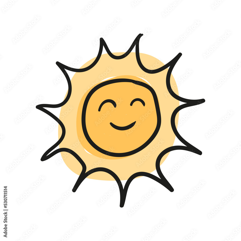 doodle of sun