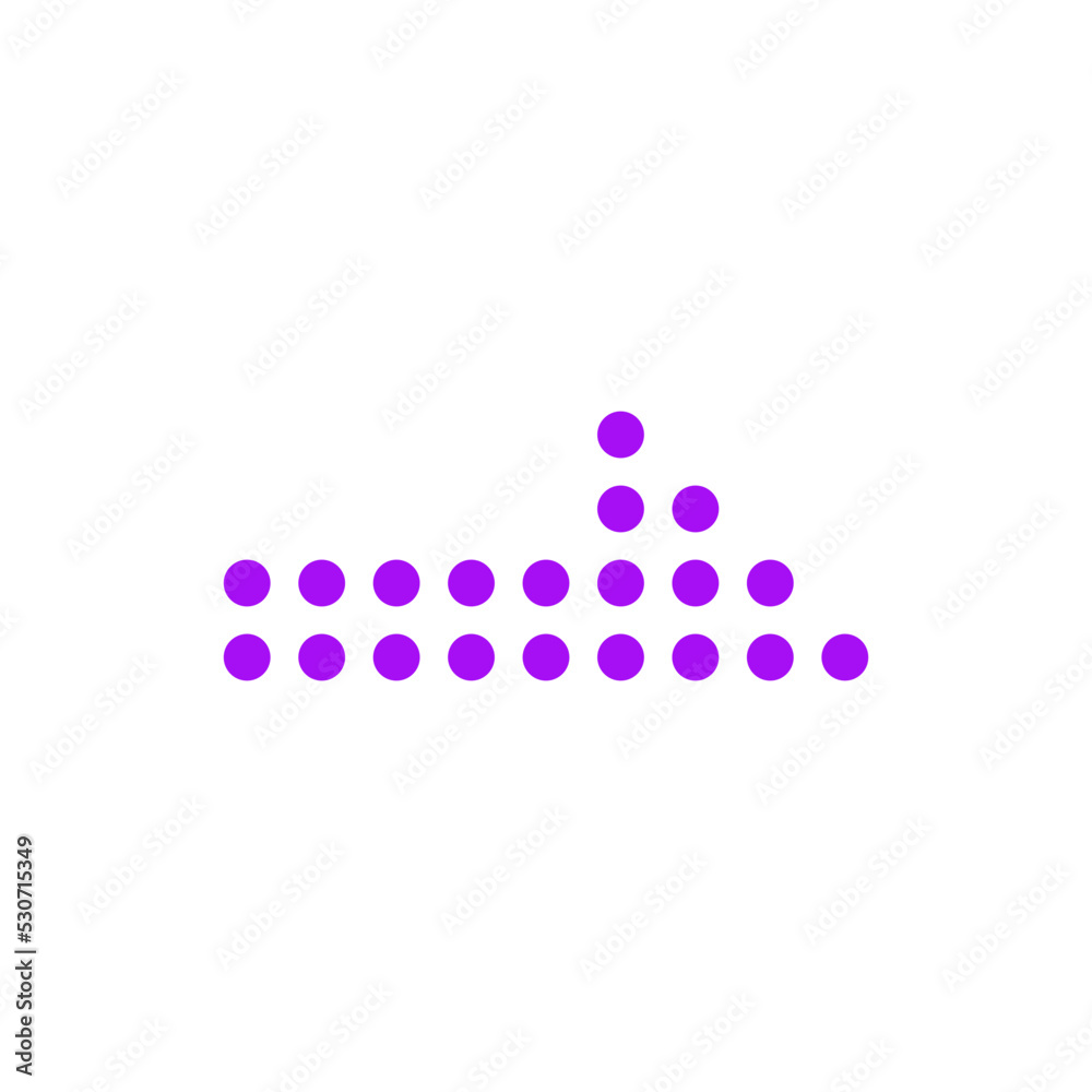 trendy dot arrow geometric