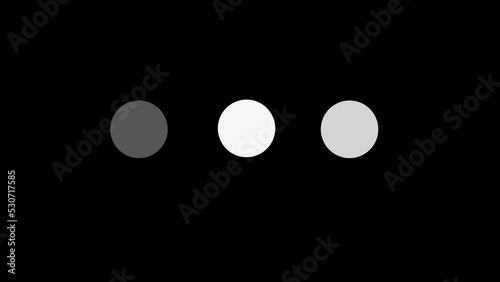 Old school classic black and white circle loading swipe animation