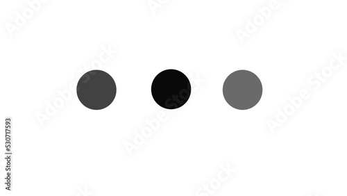 Old school classic black and white circle loading swipe animation