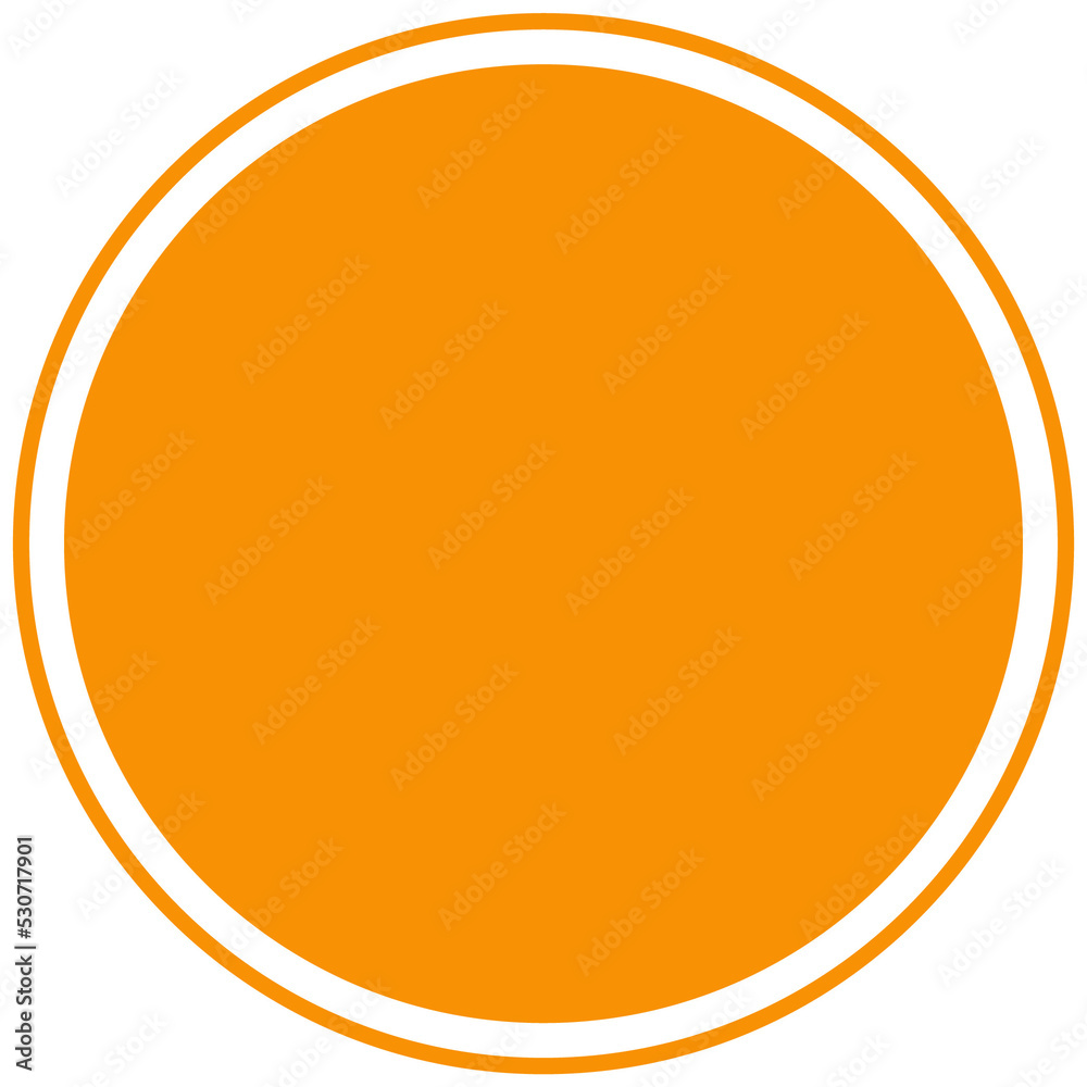 Orange round background for text. Create posts, stories, headlines, highlights. Transparent PNG Clipart