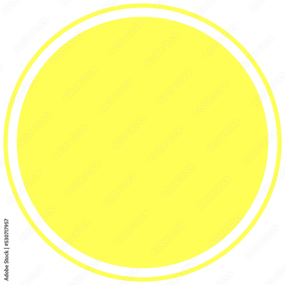 Yellow round background for text. Create posts, stories, headlines, highlights. Transparent PNG Clipart