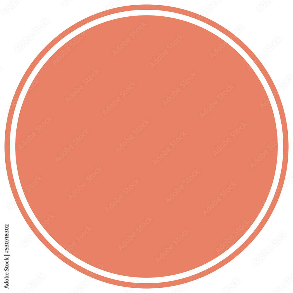 Orange round background for text. Create posts, stories, headlines, highlights. Transparent PNG Clipart