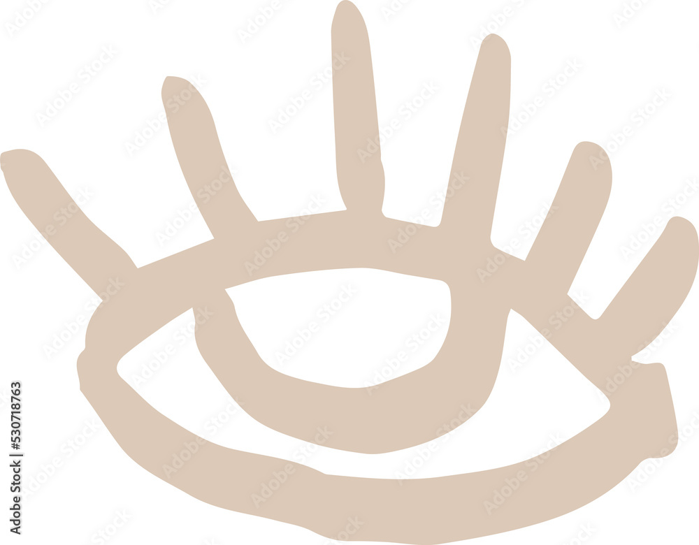 Fototapeta premium Abstract organic human eye liquid shape