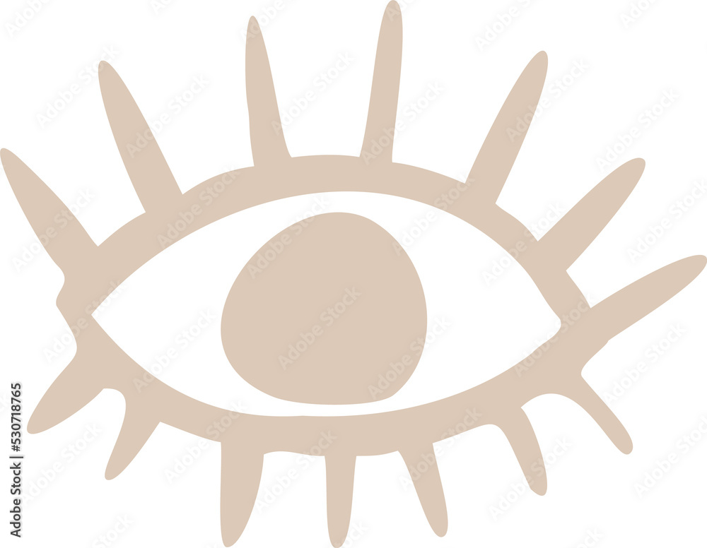 Fototapeta premium Abstract organic human eye liquid shape