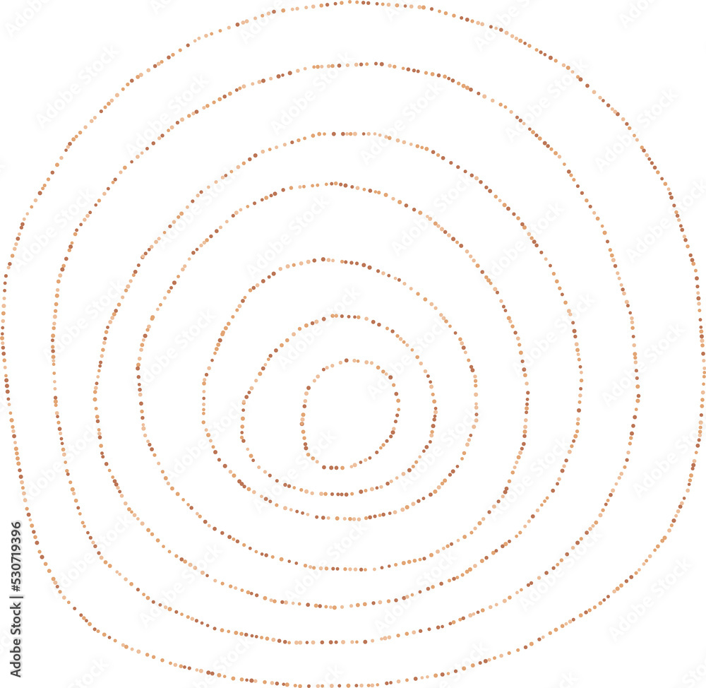 Abstract organic dotted circle Abstract organic dotted circle