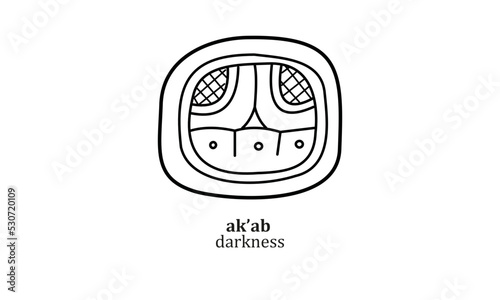 Hieroglyph mayan symbol 