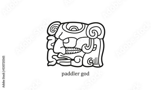 Hieroglyph mayan symbol 