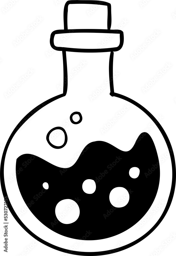 Obraz premium Hand Drawn Halloween Potion illustration