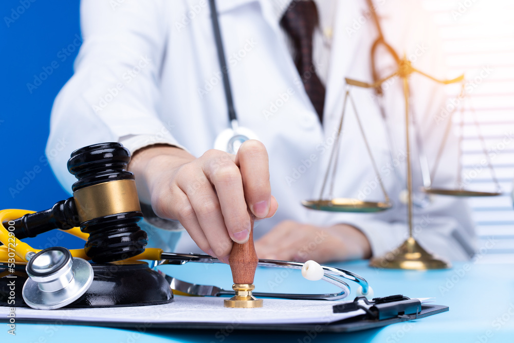 Doctor stamp approval with authority to patient to death Law legal Doctor stamp approval with authority to patient to death Law legal