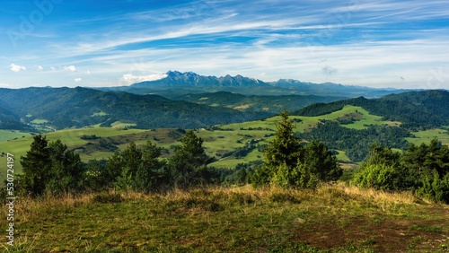 Widok na Tatry Wysokie z Łomnicą z Wysokiego Wierchu - średni format fujilm gfx sII