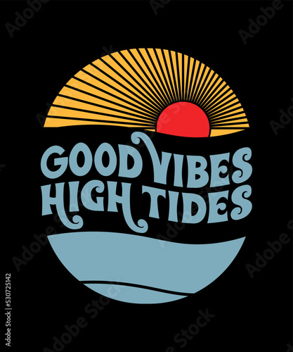 Summer vibes t-shirt design