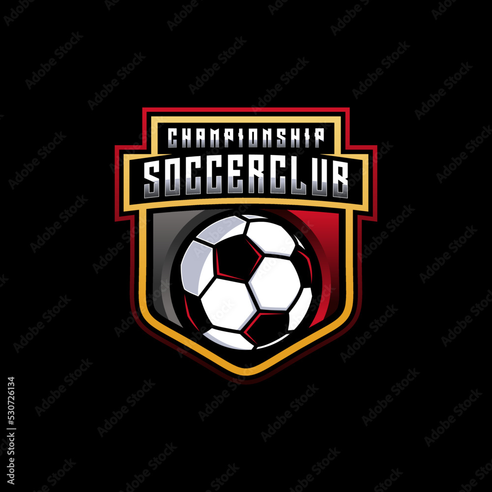 Football club logo design vector
