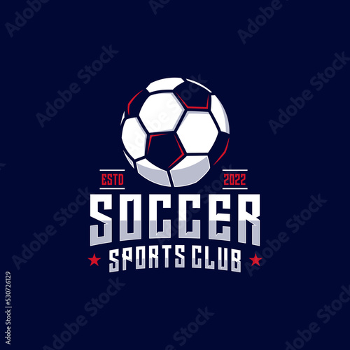 Football club logo design vector