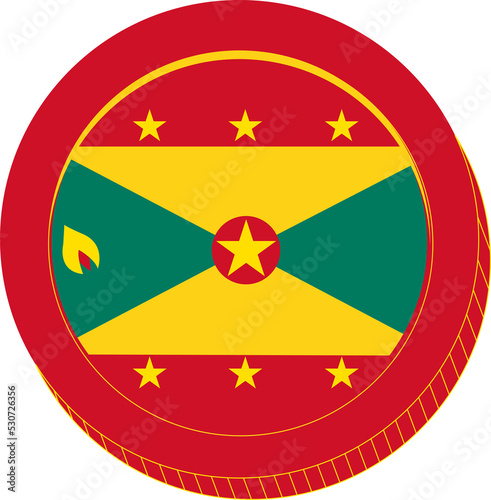 Free Download Grenada Flag hand drawn,East Caribbean dollar hand drawn - GFXLoad