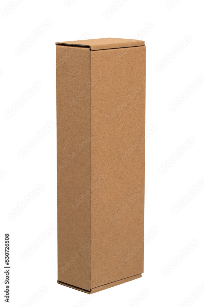 layout of a square cardboard packaging box, isolate on a white background layout of a square cardboard packaging box, isolate on a white background