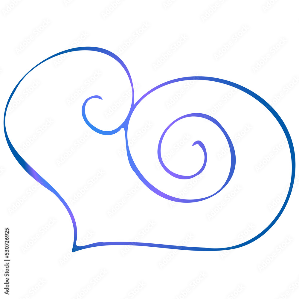 Simple blue doodle heart. Isolated design element for valentine's day, wedding, romance. Transparent PNG clipart Simple blue doodle heart. Isolated design element for valentine's day, wedding, romance. Transparent PNG clipart