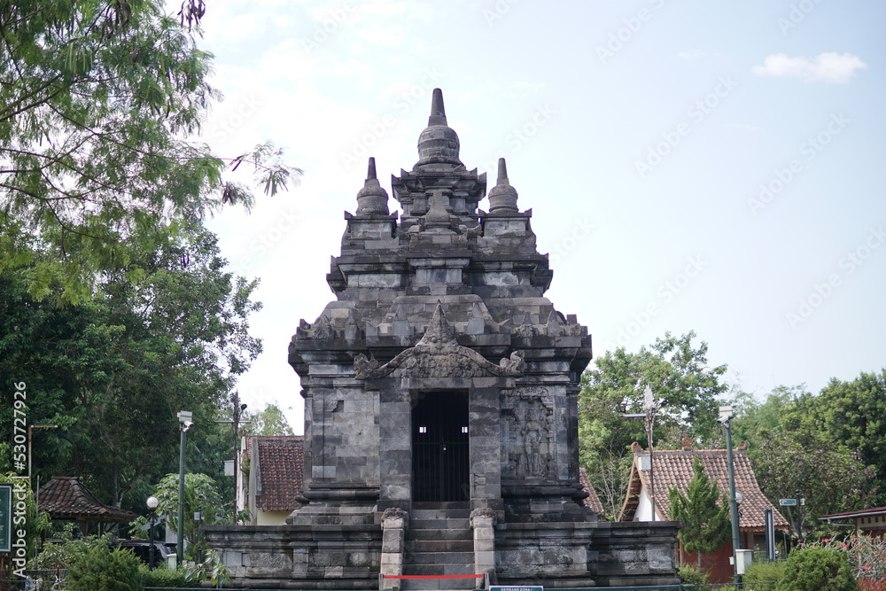 The exoticism of the architecture of the Pawon temple in Indonesia, the Pawon temple is the buddha temple. Built by the ancient Mataram kingdom