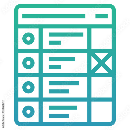 ballot paper icon