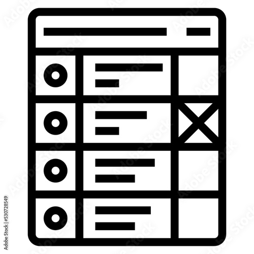 ballot paper icon