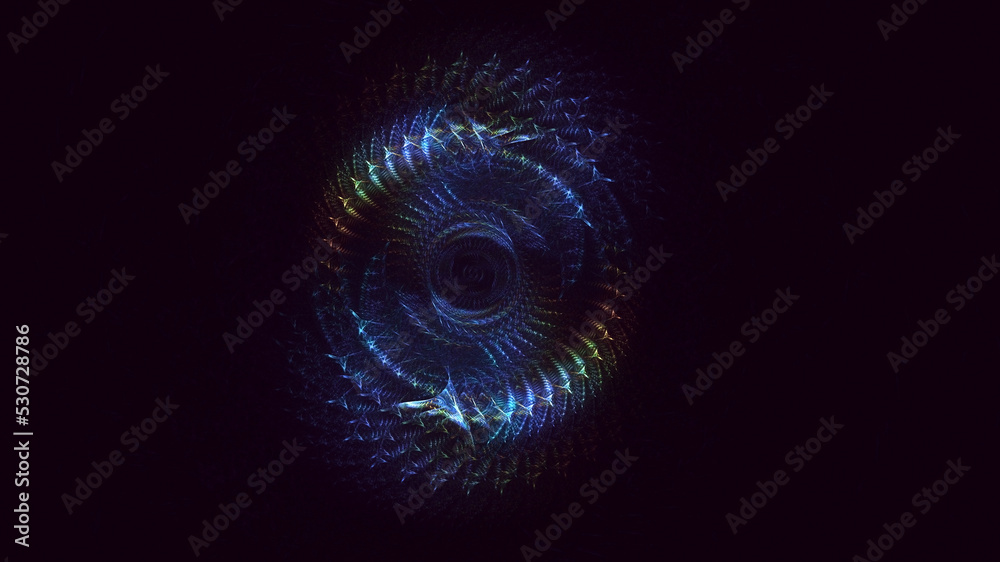 3D rendering abstract fractal light background 3D rendering abstract fractal light background