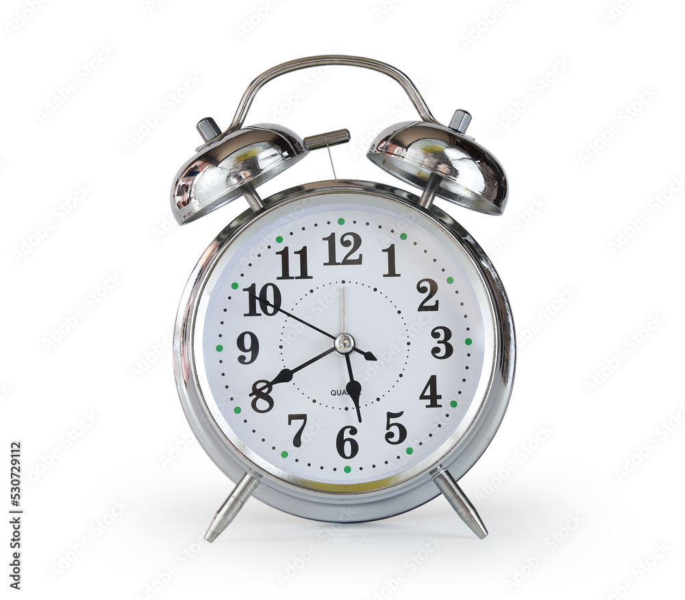 Alarm clock isolated on white background with clipping path. Alarm clock isolated on white background with clipping path.