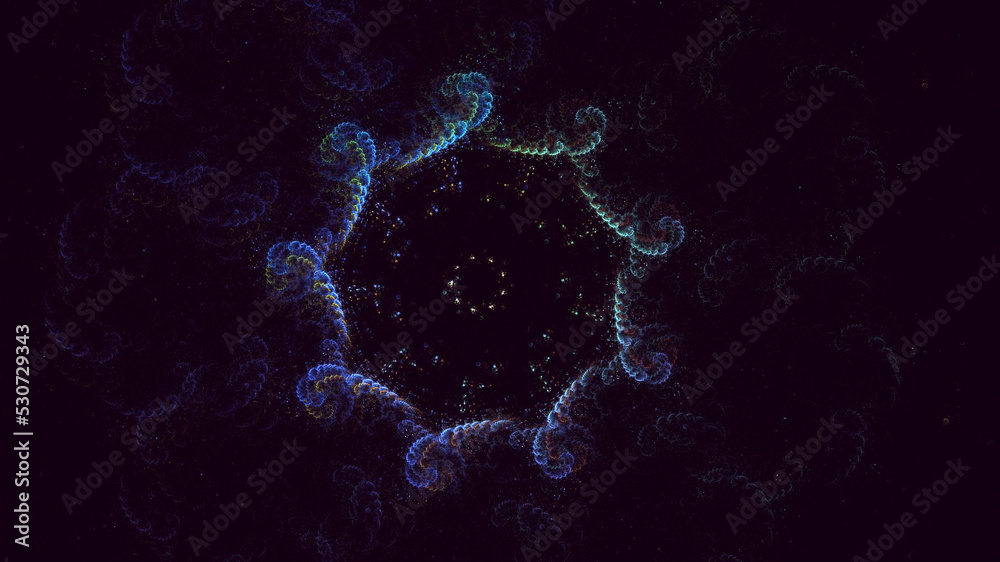 3D rendering abstract circle light background 3D rendering abstract circle light background