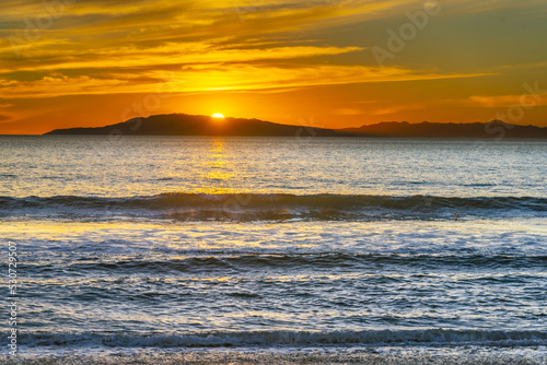 Sunset over Channel Islands California