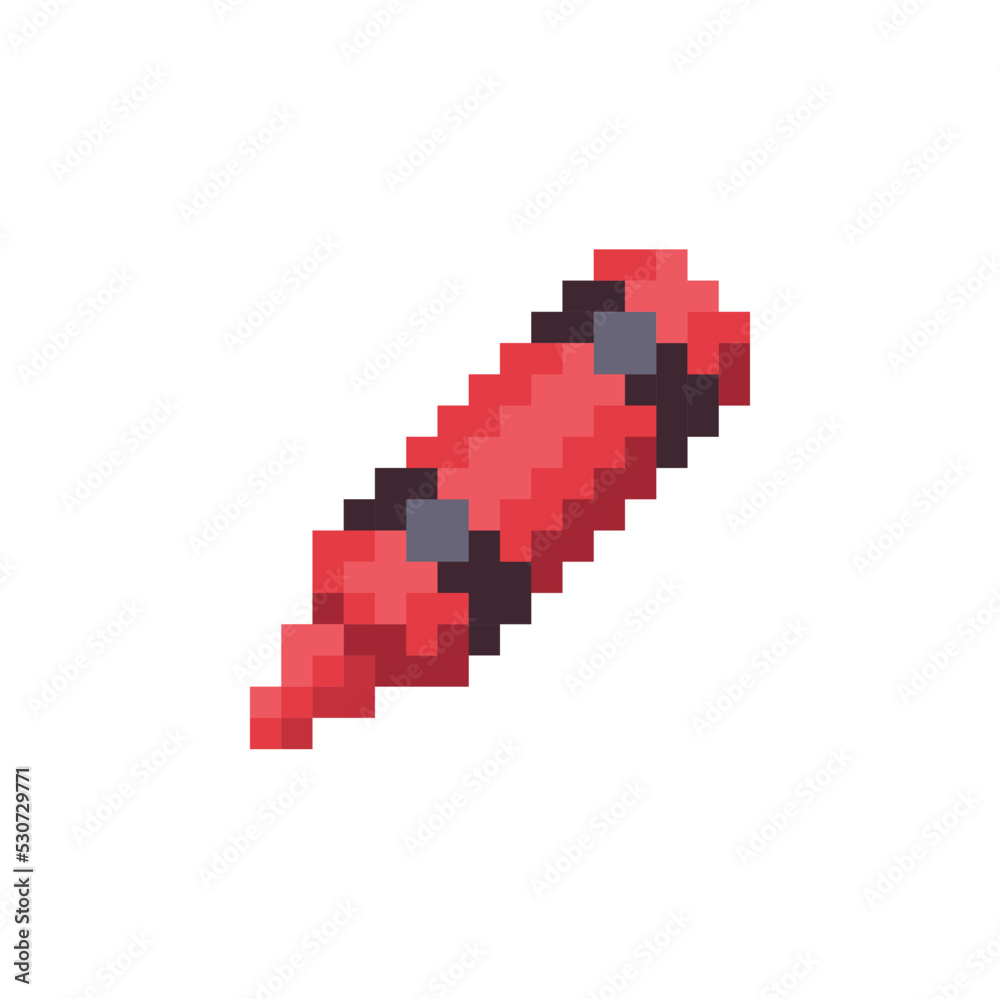 Pencil pixel art icon design for sticker, logo, web. Isolated on white background vector illustration. Pencil pixel art icon design for sticker, logo, web. Isolated on white background vector illustration.