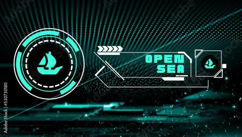 Opensea Animation | Opensea Logo Animation | Opensea Animated | Opensea Logo Reveal photo