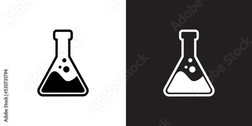 chemistry icon on white background	