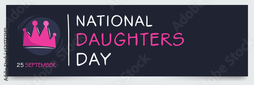 National Daughters Day, held on 25 September.
