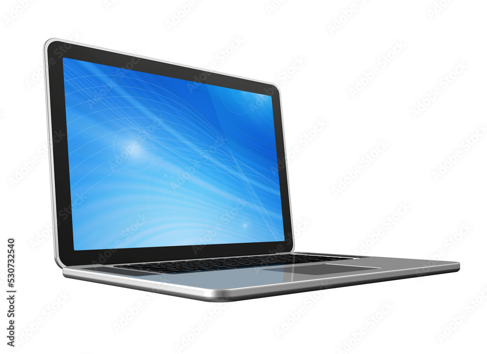 Laptop computer isolated on transparent background Laptop computer isolated on transparent background