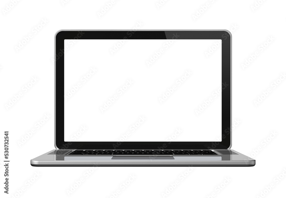 Laptop computer isolated on transparent background Laptop computer isolated on transparent background