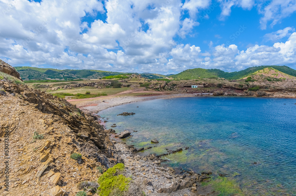Cala Morts Creek in Menorca, Spain. Cala Morts Creek in Menorca, Spain.