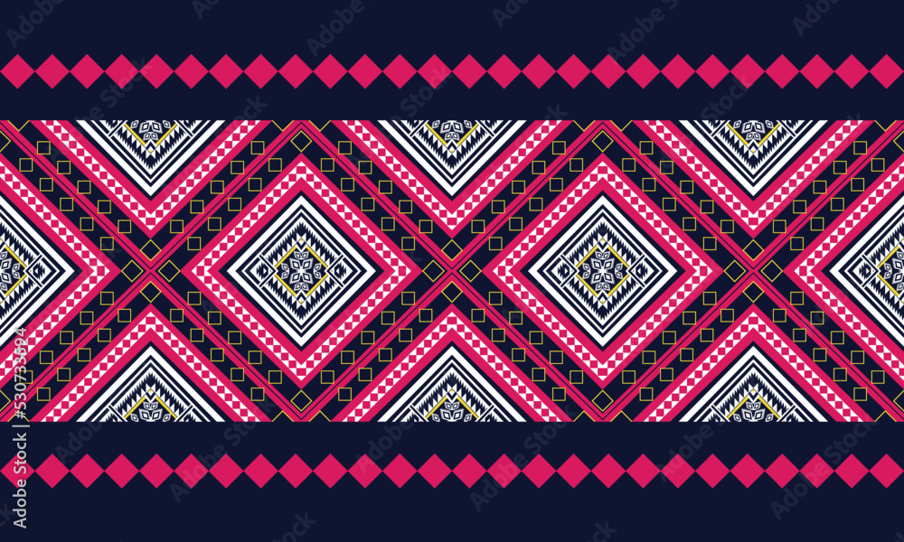 Geometric ethnic pattern for background,fabric,wrapping,clothing,wallpaper,Batik,carpet,embroidery style.