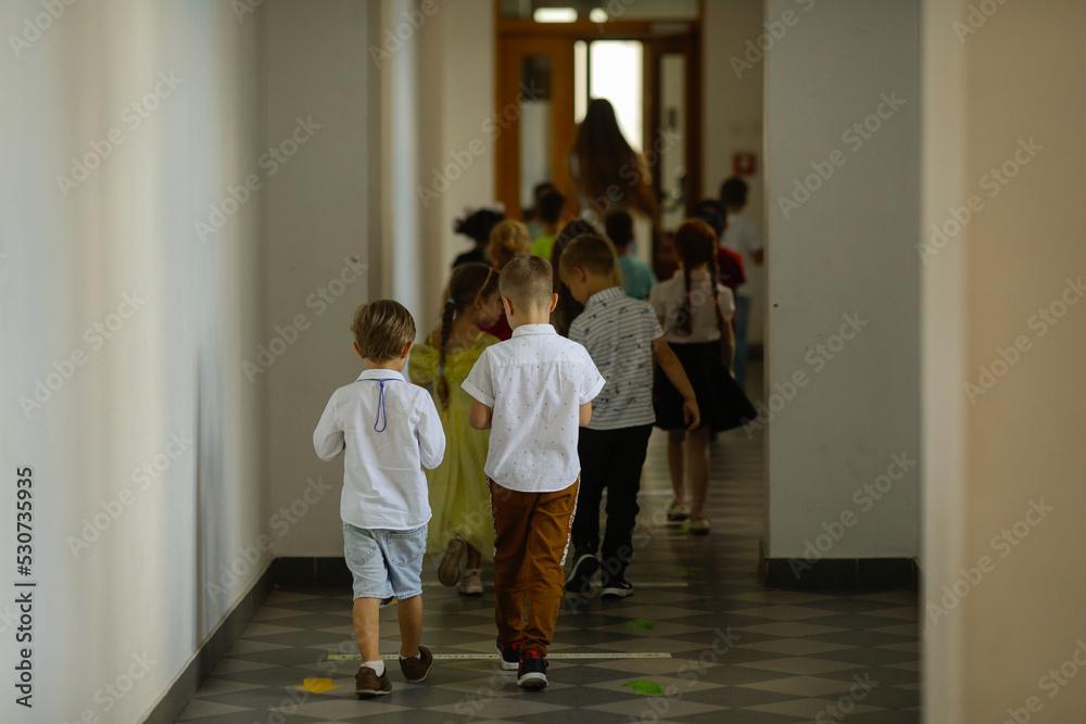 Ukrainian children start a new year of school. Ukrainian children start a new year of school.