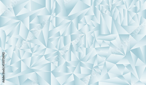 Texture panorama  light blue geometric background. 3D Abstract light wallpaper. Vector illustration