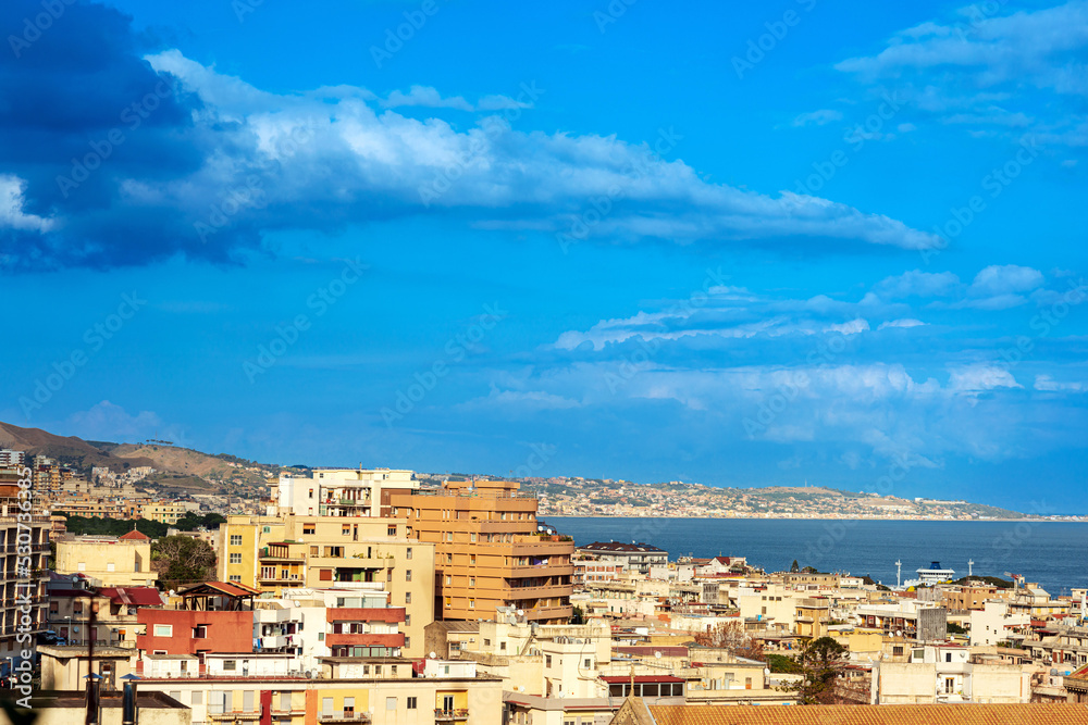 Seascapes and Buildings in Messina, Italy