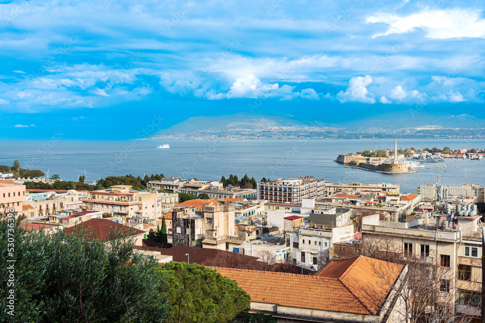 Seascapes and Buildings in Messina, Italy